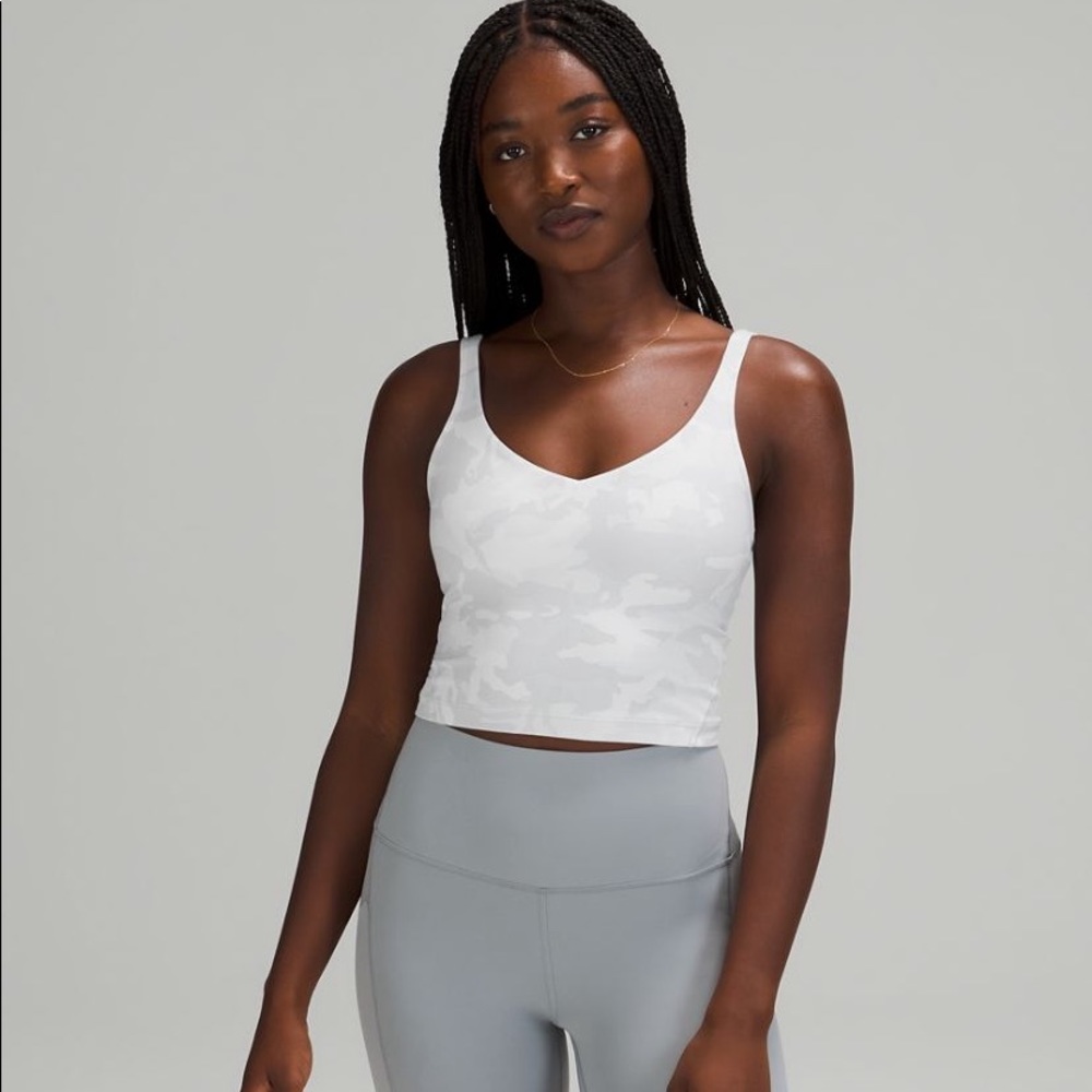 lululemon white camo align tank